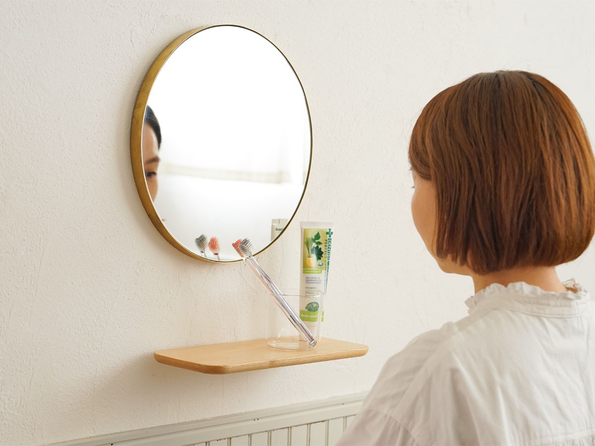 Brass Round Mirror / ブラス ラウンドミラー 320 （ミラー・ドレッサー > 壁掛けミラー・壁掛け鏡） 8