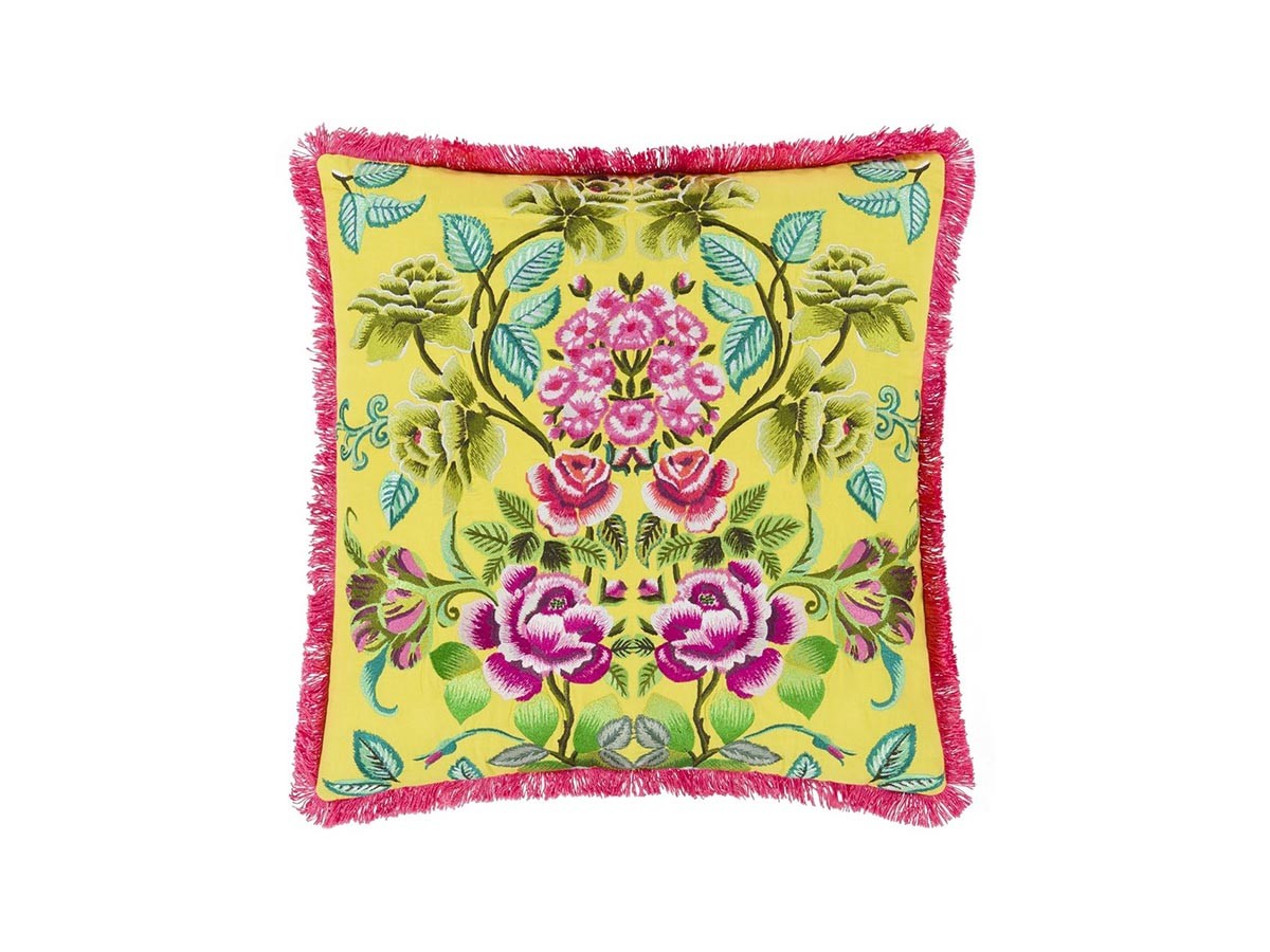 DESIGNERS GUILD Eleonora Embroidered Cushion / デザイナーズギルド エレオノラ エンブロイダード クッション 55 × 55cm （クッション > クッション・クッションカバー） 14