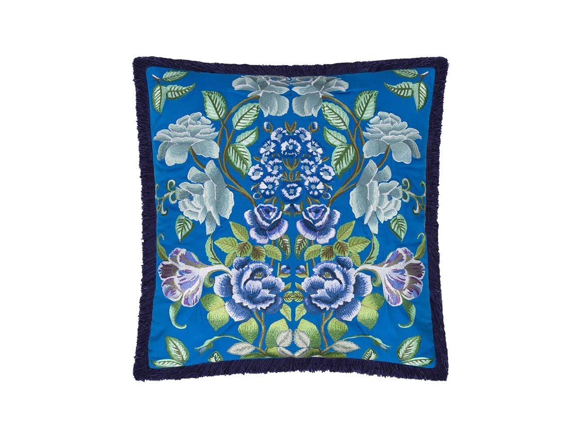 DESIGNERS GUILD Eleonora Embroidered Cushion / デザイナーズギルド エレオノラ エンブロイダード クッション 55 × 55cm （クッション > クッション・クッションカバー） 12