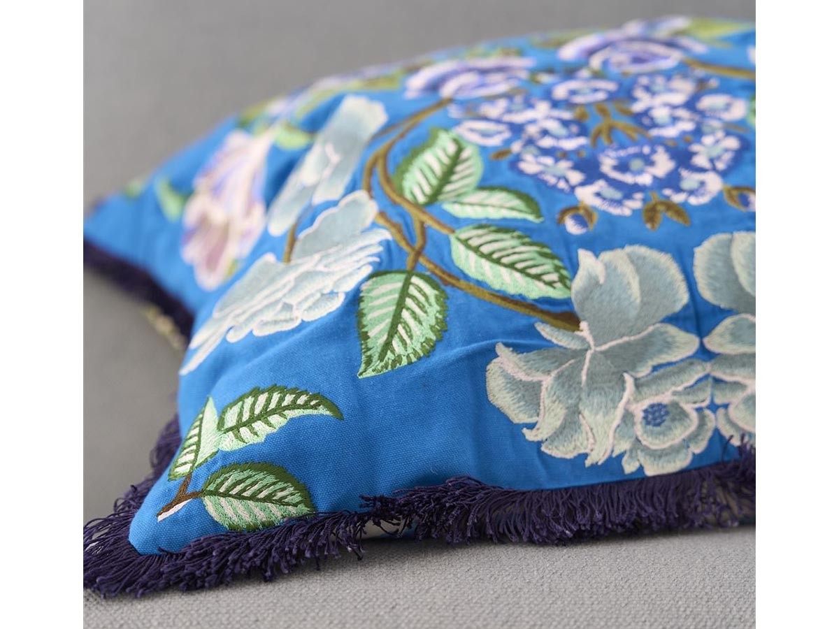 DESIGNERS GUILD Eleonora Embroidered Cushion / デザイナーズギルド エレオノラ エンブロイダード クッション 55 × 55cm （クッション > クッション・クッションカバー） 8