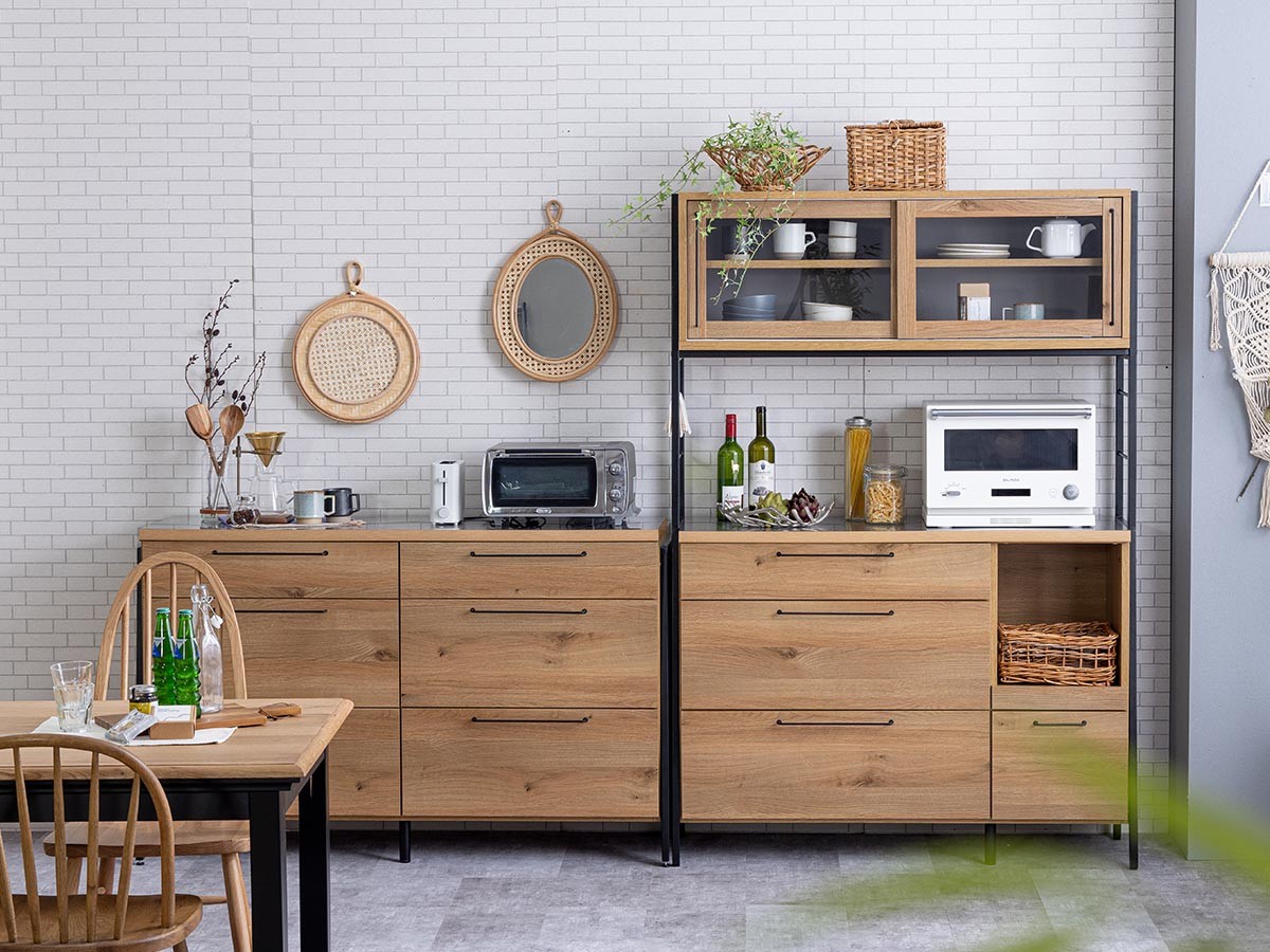 RITTER OPEN DININGBOARD / リッター オープンダイニングボード 幅124cm （キッチン収納・食器棚 > キッチンボード・カップボード・レンジ台） 4