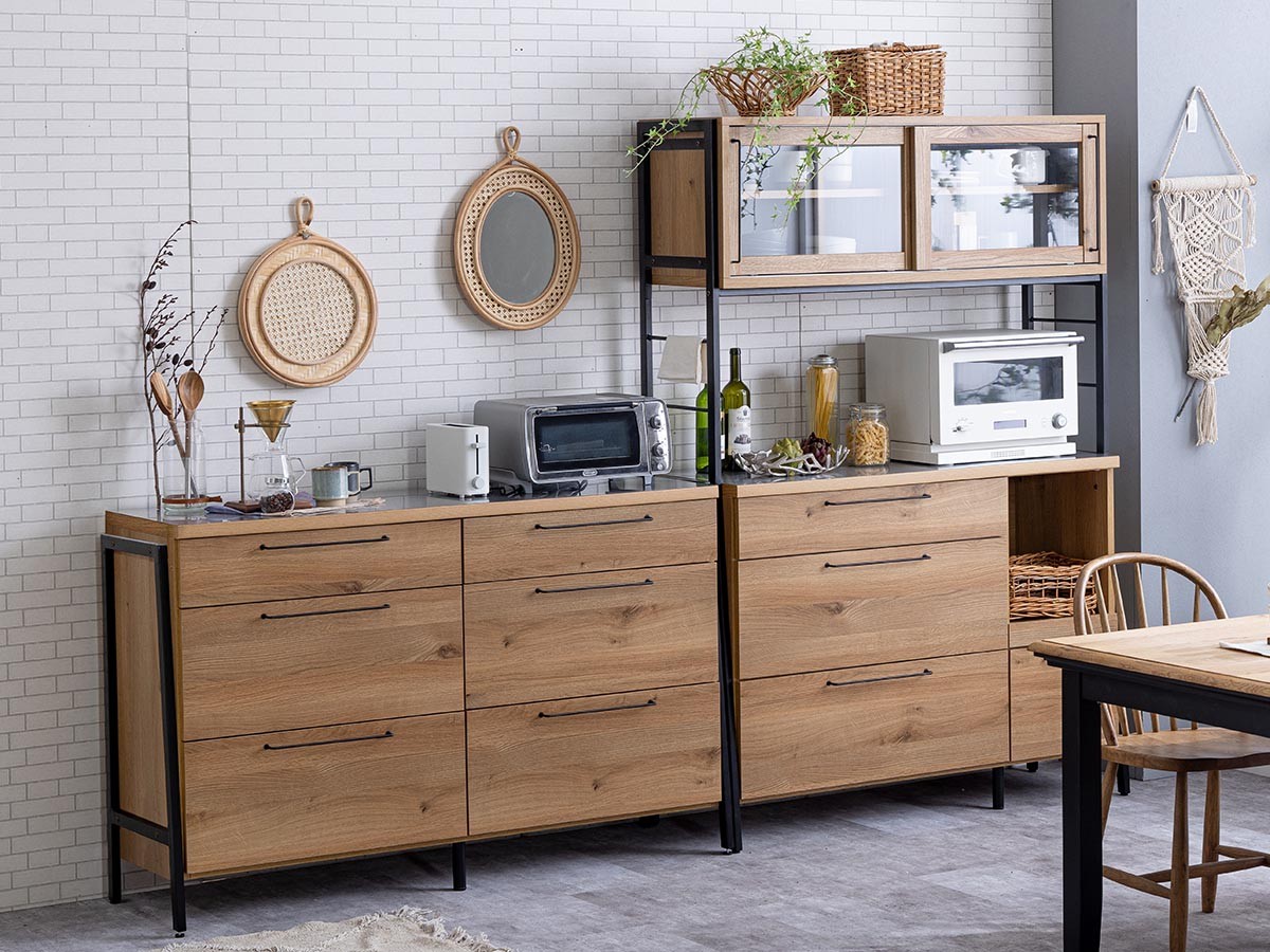 RITTER OPEN DININGBOARD / リッター オープンダイニングボード 幅124cm （キッチン収納・食器棚 > キッチンボード・カップボード・レンジ台） 5