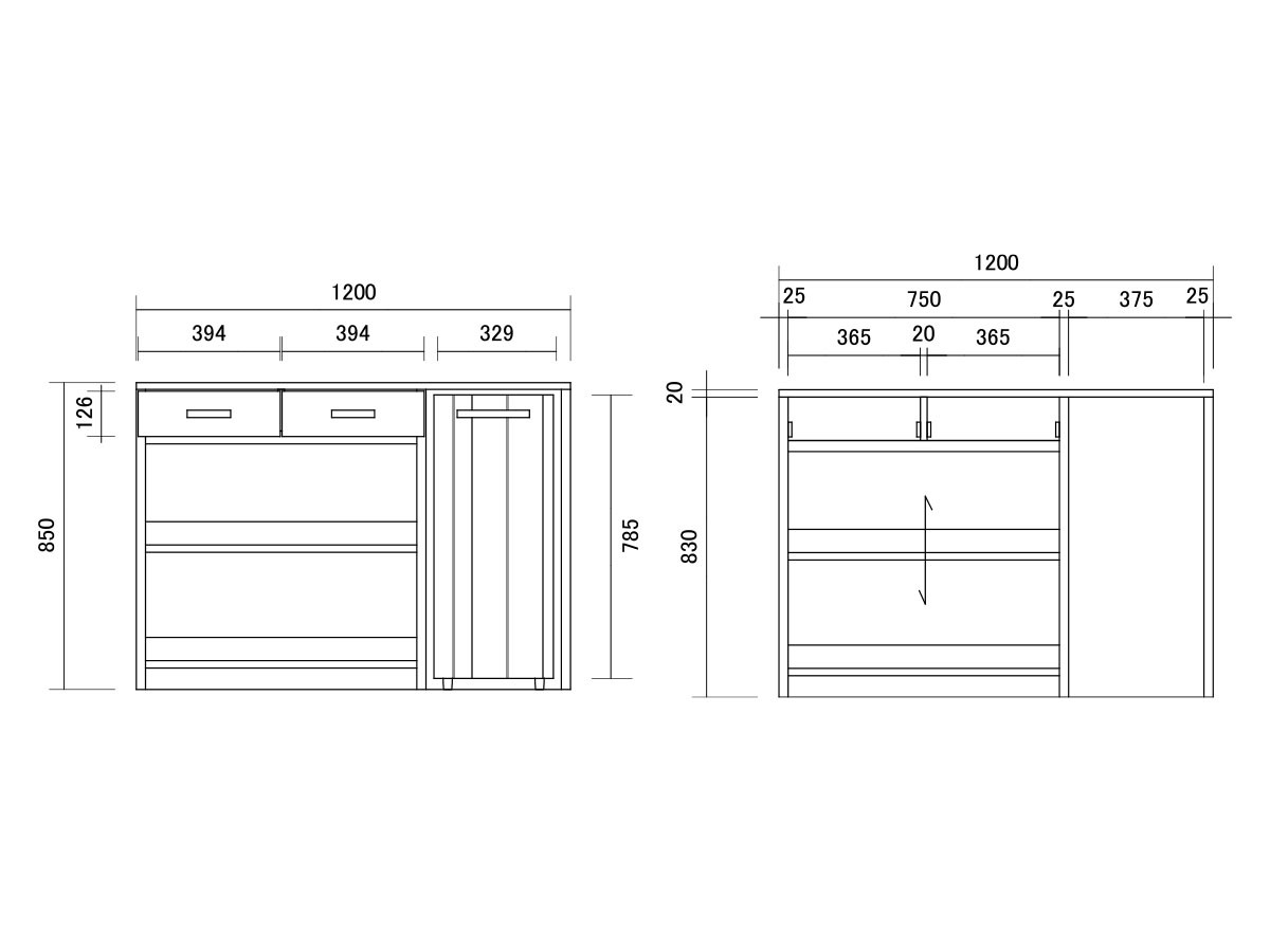 Kitchen Counter / キッチンカウンター #103597 （キッチン収納・食器棚 > キッチンボード・カップボード・レンジ台） 11