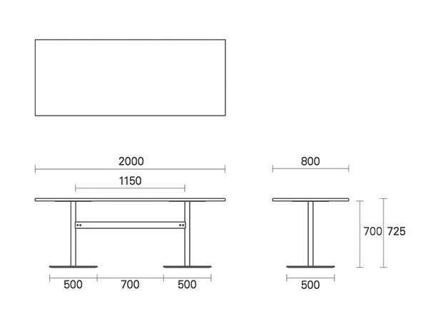 T&O Table 180/200/240 / ティーアンドオー テーブル 180/200/240 （テーブル > ミーティング・会議用テーブル） 11