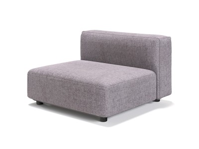 新品】グレー ふわふわもっちり感が可愛い オットマ付き 一人掛け