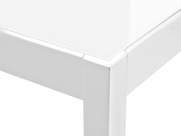 HAPPY / ハッピー ガラストップ 伸長式テーブル
（ポリッシュドアルミ × フロストエクストラホワイト）
CS / 4066-VR P74 GXW （テーブル > ダイニングテーブル） 3