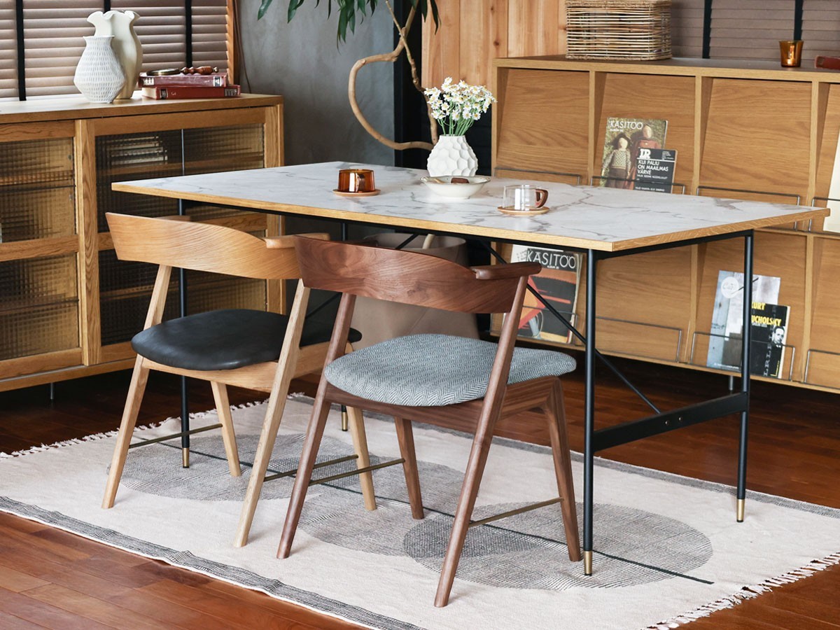 a.depeche danis short arm chair PU wood × brass / アデペシュ ダニス ショートアームチェア PU ウッド × ブラス （チェア・椅子 > ダイニングチェア） 11