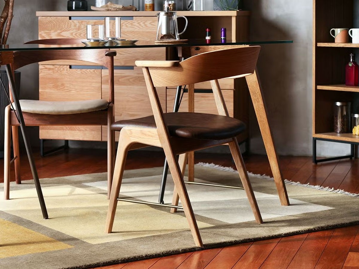 a.depeche danis short arm chair PU wood × brass / アデペシュ ダニス ショートアームチェア PU ウッド × ブラス （チェア・椅子 > ダイニングチェア） 10