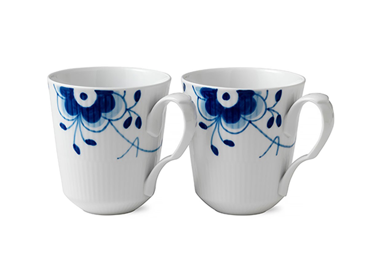 Blue Fluted Mega
Mug L Pair
