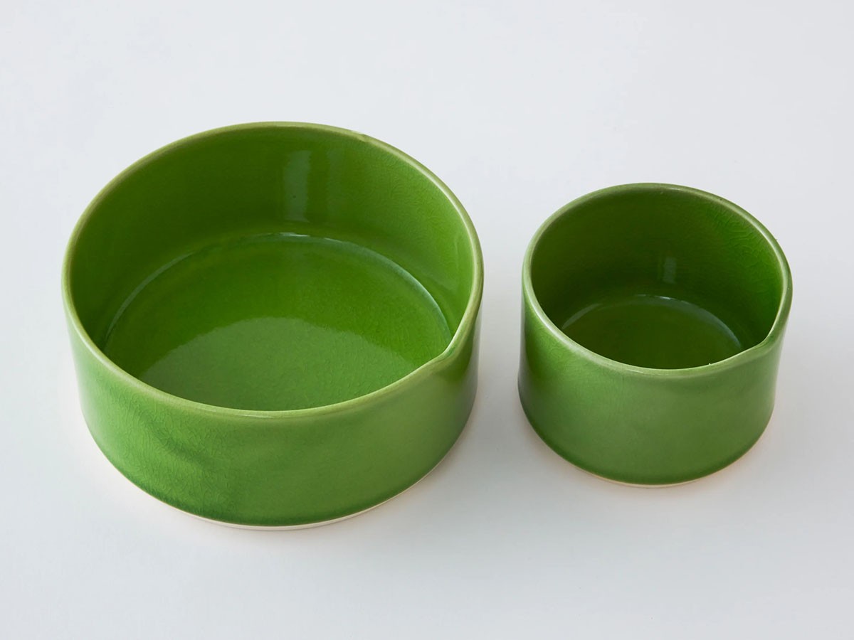 HASU GREEN CRACKLE Stacking bowl S / ハス 緑貫入 重ね小鉢 （食器・テーブルウェア > お椀・ボウル） 7