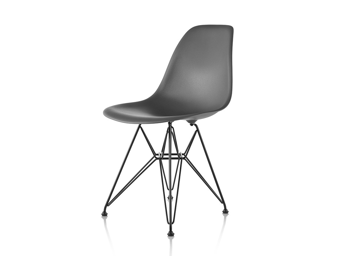 Herman Miller Eames Molded Plastic Side Shell Chair / ハーマンミラー イームズ プラスチック サイドシェルチェア ワイヤーベース / ブラック脚 DSR. BK - インテリア・家具通販【FLYMEe】