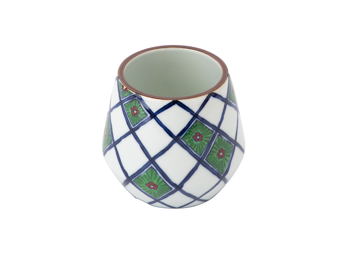 源右衛門窯 染錦花格子 植木鉢 / げんえもんがま 染錦花格子 植木鉢 （花器・プランター・グリーン > 鉢・プランターボックス） 4