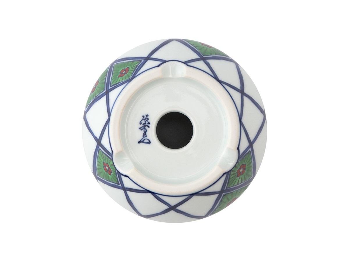 源右衛門窯 染錦花格子 植木鉢 / げんえもんがま 染錦花格子 植木鉢 （花器・プランター・グリーン > 鉢・プランターボックス） 6