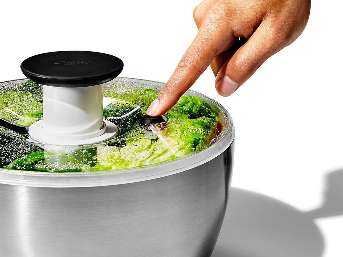 OXO Stainless Steel Salad Spinner / オクソー サラダスピナー ステンレス （キッチン家電・キッチン用品 > キッチン雑貨・キッチンツール） 3