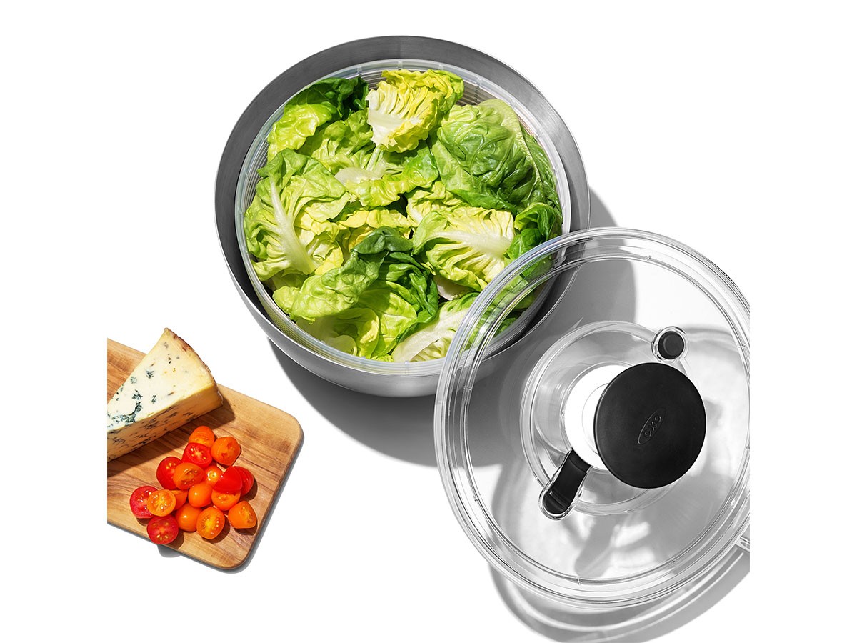 OXO Stainless Steel Salad Spinner / オクソー サラダスピナー ステンレス （キッチン家電・キッチン用品 > キッチン雑貨・キッチンツール） 6