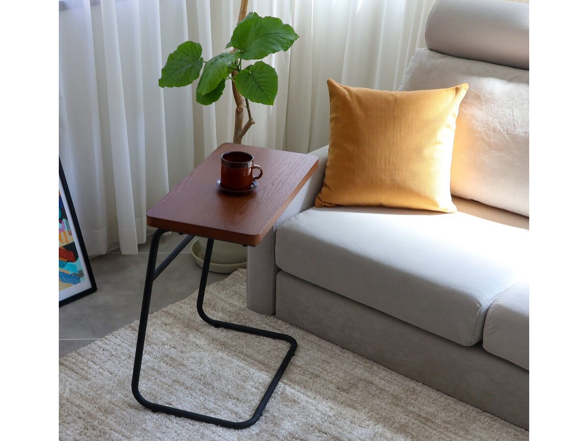 ENEN Side Table Steel Frame / エネン サイドテーブル 鉄フレーム（メラミングレー） （テーブル > サイドテーブル） 4