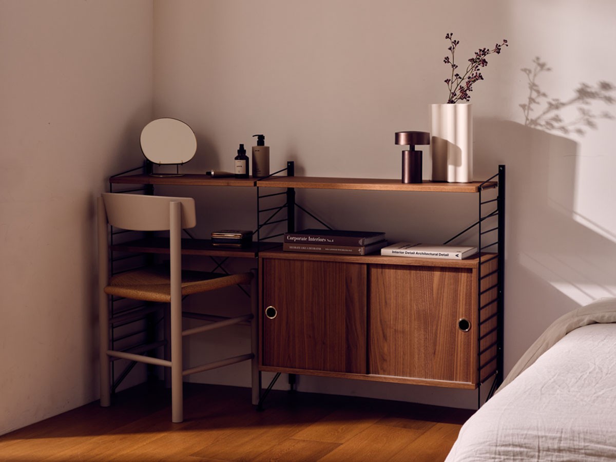 String Furniture String System Freestanding Shelf / ストリングファニチャー ストリングシステム フリースタンドシェルフ 
キャビネット 幅80cm ウッド （収納家具 > キャビネット） 7