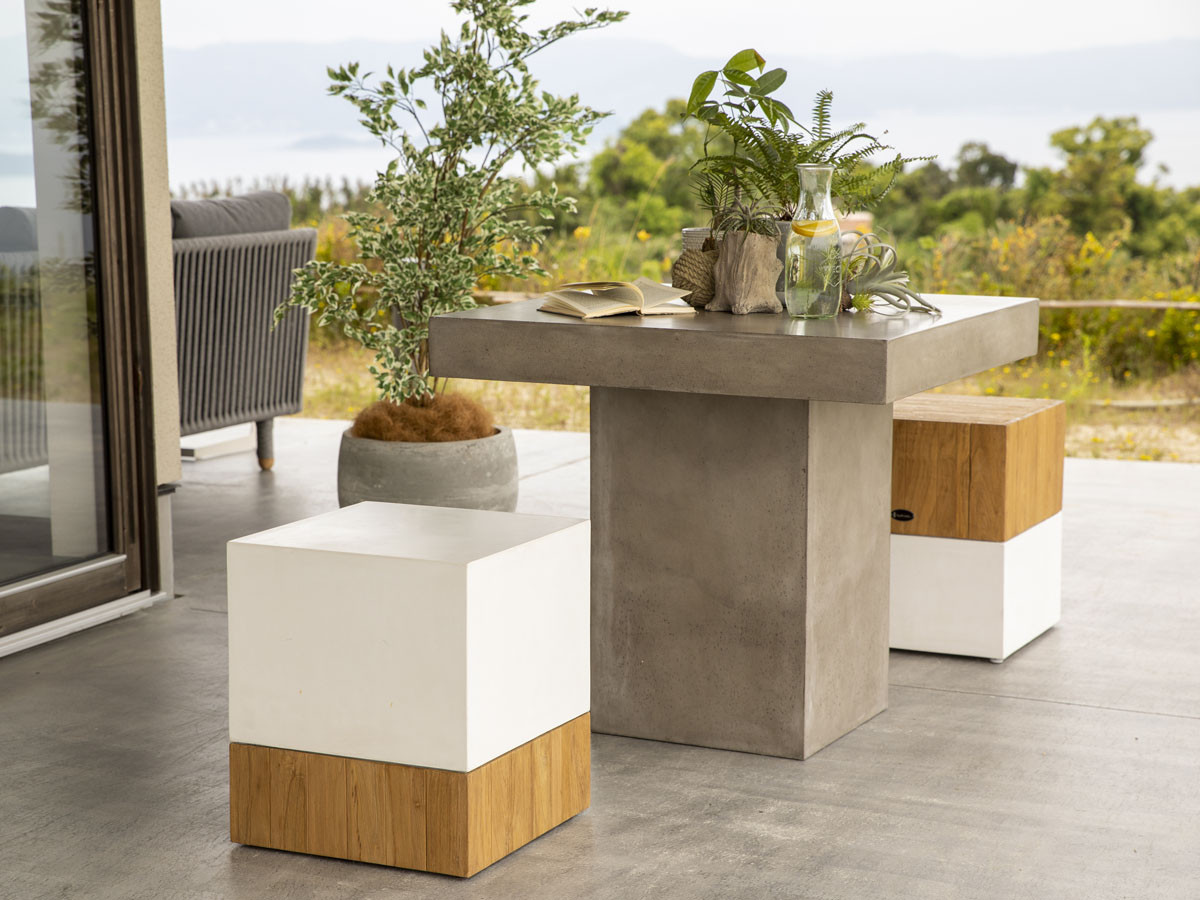 SaVeri Sam Cube Table / Stool Top White / サベリ サム キューブ テーブル / スツール トップホワイト （ガーデンファニチャー・屋外家具 > ガーデンチェア・アウトドアチェア） 5