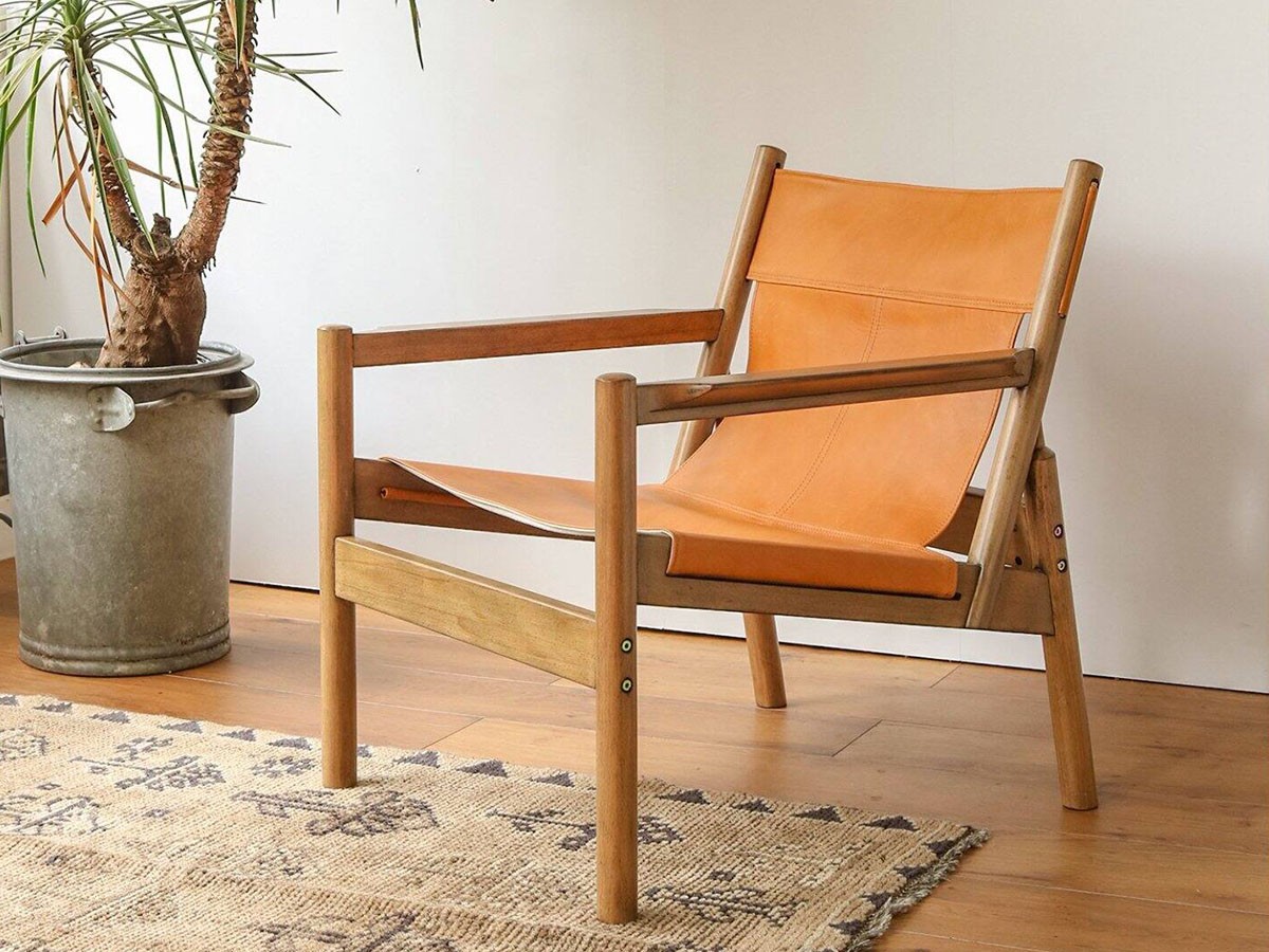 JOURNAL STANDARD FURNITURE COLTON LOUNGE CHAIR Leather / ジャーナルスタンダードファニチャー コルトン ラウンジチェア レザー （チェア・椅子 > ラウンジチェア） 7