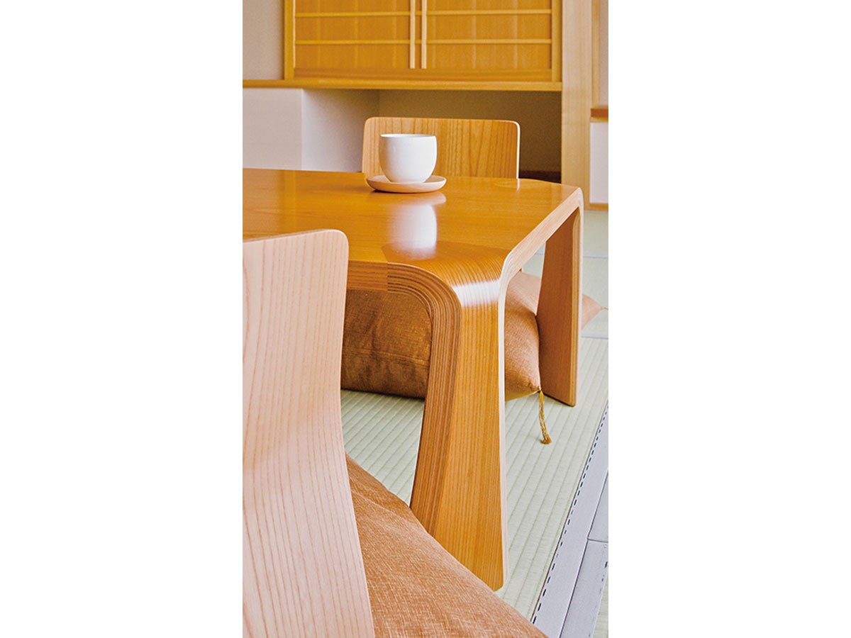 天童木工 座卓 / てんどうもっこう 座卓 F-0228SG-NT 幅121cm（スギ） （テーブル > ローテーブル・リビングテーブル・座卓） 4
