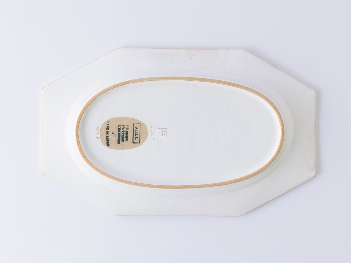 MISHIM POTTERY CREATION StiLL octagon “year”plate L 2026 / ミシンポタリークリエイション スティル オクタゴン イヤープレート L 2026（胡粉） （食器・テーブルウェア > 皿・プレート） 3