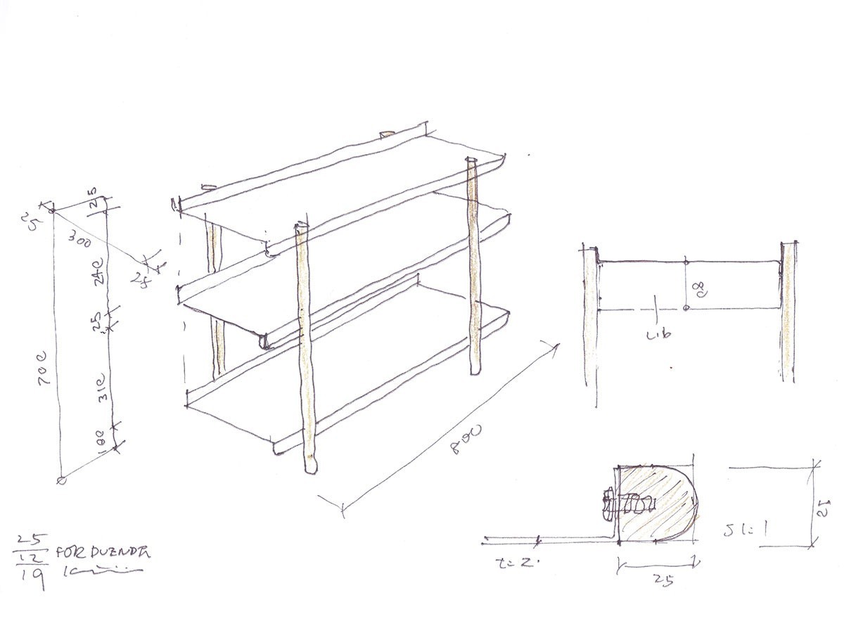 DUENDE Marge shelf 3 OIL FINISH / デュエンデ マージシェルフ 3段 オイル仕上 （収納家具 > ラック・シェルフ） 41