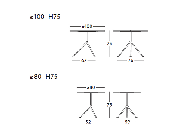 Magis Officina table4 / マジス オフィチーナ テーブル4（鋼板天板） （テーブル > カフェテーブル） 9