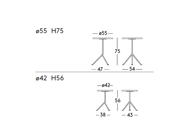 Magis Officina table4 / マジス オフィチーナ テーブル4（鋼板天板） （テーブル > カフェテーブル） 10