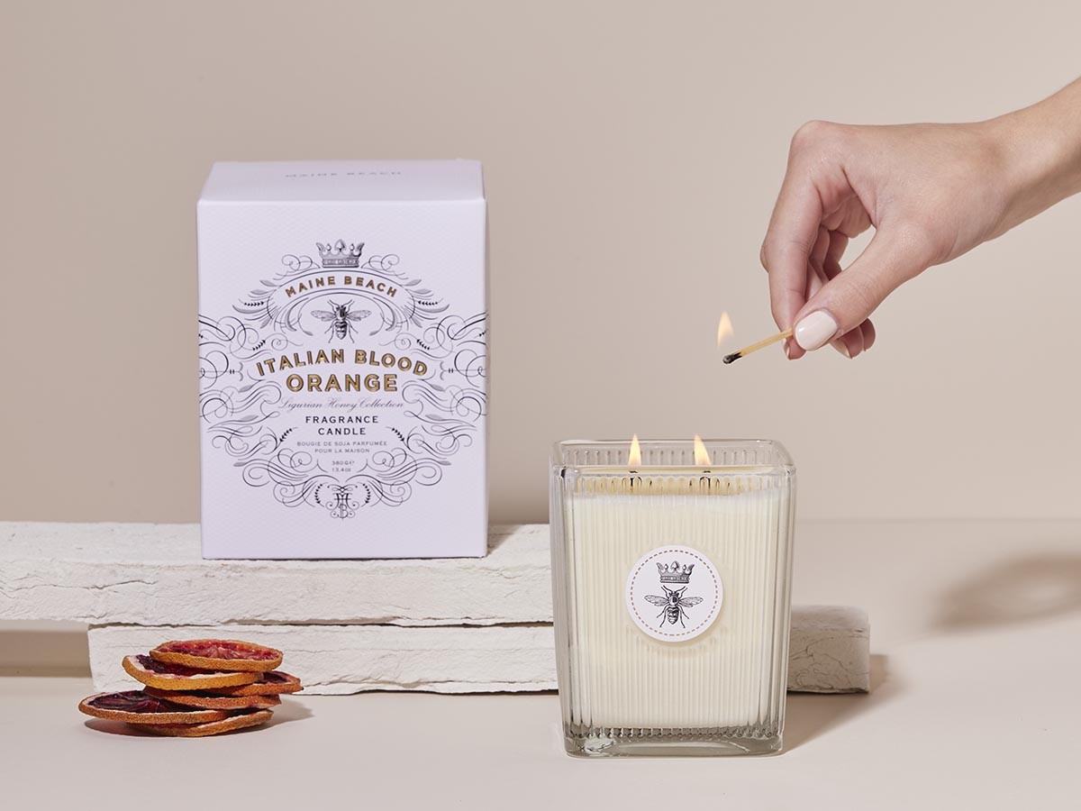 Maine Beach Ligurian Honey Fragrance Candle / マインビーチ リグリアンハニー フレグランスキャンドル （インテリア雑貨 > キャンドル・ホルダー） 2
