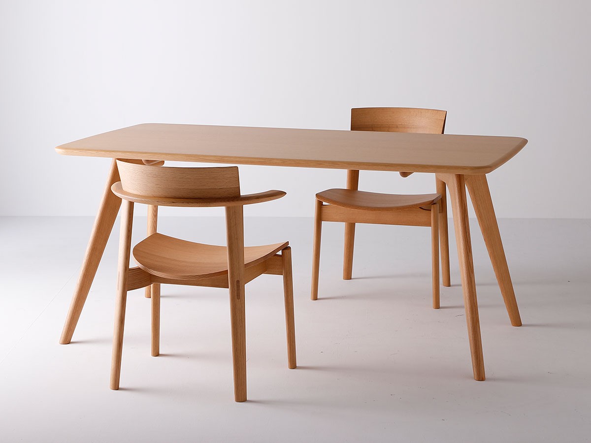 日進木工 Sof Semi Armchair / にっしんもっこう ソフ セミアームチェア 板座 （チェア・椅子 > ダイニングチェア） 6