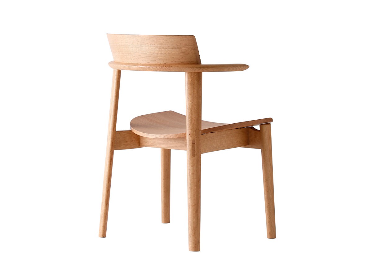 日進木工 Sof Semi Armchair / にっしんもっこう ソフ セミアームチェア 板座 （チェア・椅子 > ダイニングチェア） 18