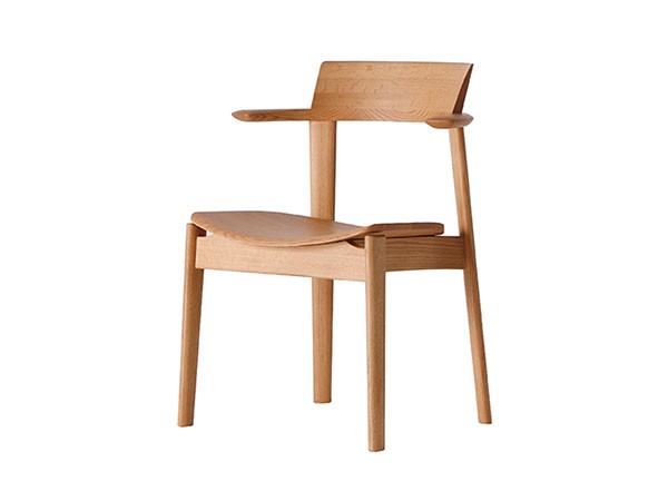 日進木工 Sof Semi Armchair / にっしんもっこう ソフ セミアームチェア 板座 （チェア・椅子 > ダイニングチェア） 16