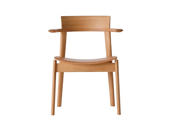 日進木工 Sof Semi Armchair / にっしんもっこう ソフ セミアームチェア 板座 （チェア・椅子 > ダイニングチェア） 15