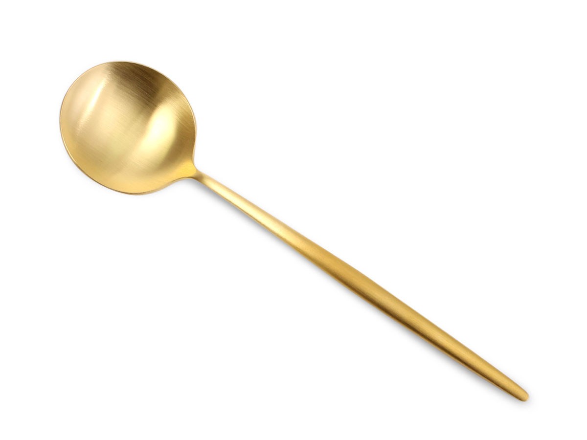 Cutipol MOON Cutlery Set / クチポール ムーン ディナー4本セット（マットゴールド） （食器・テーブルウェア > カトラリー） 3
