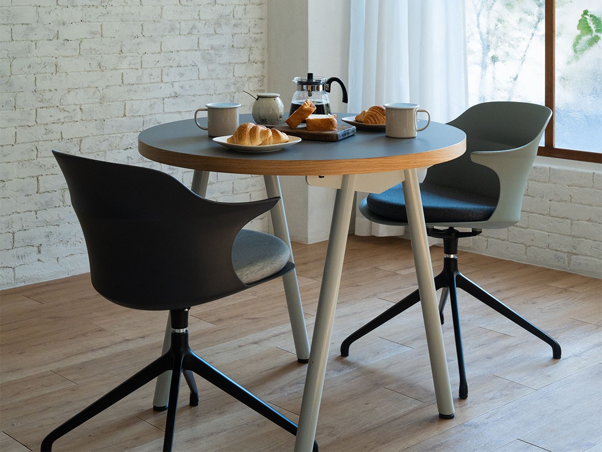 ENEN Smooth Round Chair With Arms / エネン スムーズラウンドチェア アーム付 （チェア・椅子 > ダイニングチェア） 7