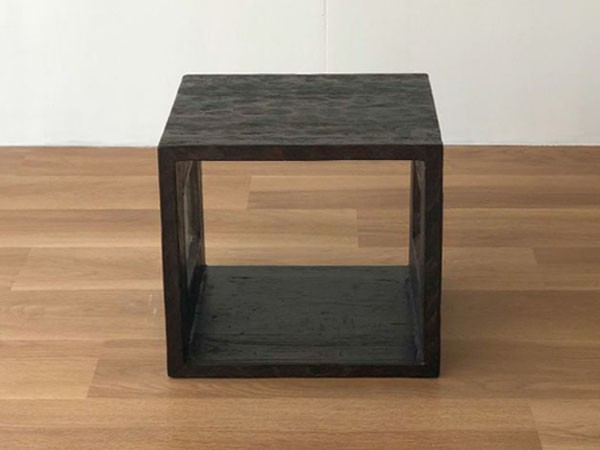 KAJA UKKO Old Teak Wood Cube Box / カジャ ウッコ チーク古材 キューブボックス サイドガラスタイプ （収納家具 > ラック・シェルフ） 17