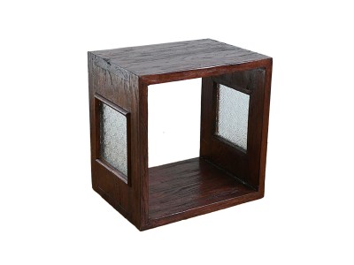 KAJA UKKO Old Teak Wood Cube Box / カジャ ウッコ チーク古材