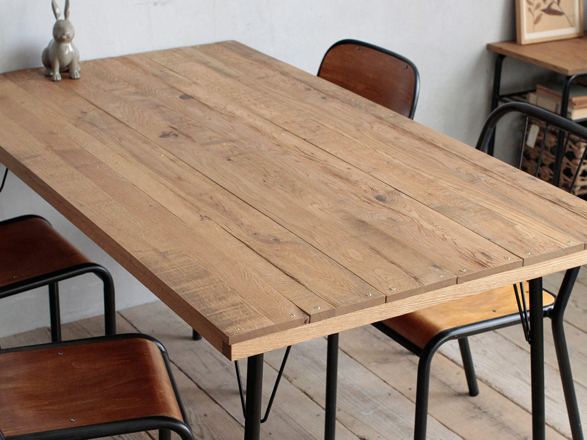 Easy Life MEATH DINING TABLE / イージーライフ ミース ダイニングテーブル
クラフト天板 + No.5脚（アイアン脚） （テーブル > ダイニングテーブル） 9
