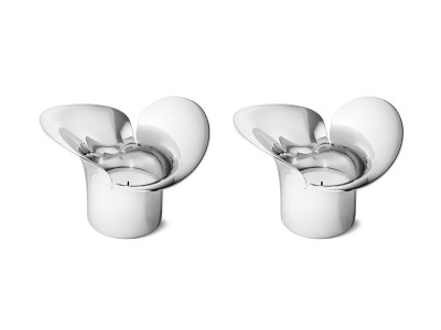 GEORG JENSEN BLOOM BOTANICA TEA LIGHT 2PCS / ジョージ ジェンセン ブルーム ボタニカ ティーライト  キャンドルホルダー 2ピースセット - インテリア・家具通販【FLYMEe】