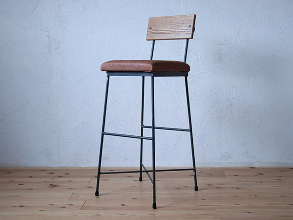 SIKAKU SK COUNTER CHAIR leather / シカク SK カウンターチェア レザー （チェア・椅子 > カウンターチェア・バーチェア） 18