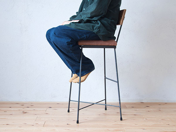 SIKAKU SK COUNTER CHAIR leather / シカク SK カウンターチェア レザー （チェア・椅子 > カウンターチェア・バーチェア） 9