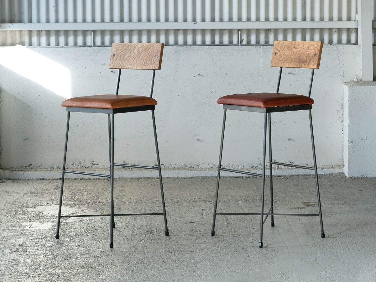 SIKAKU SK COUNTER CHAIR leather