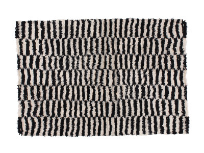 a.depeche NZ wool rug black & white / アデペシュ ニュージー