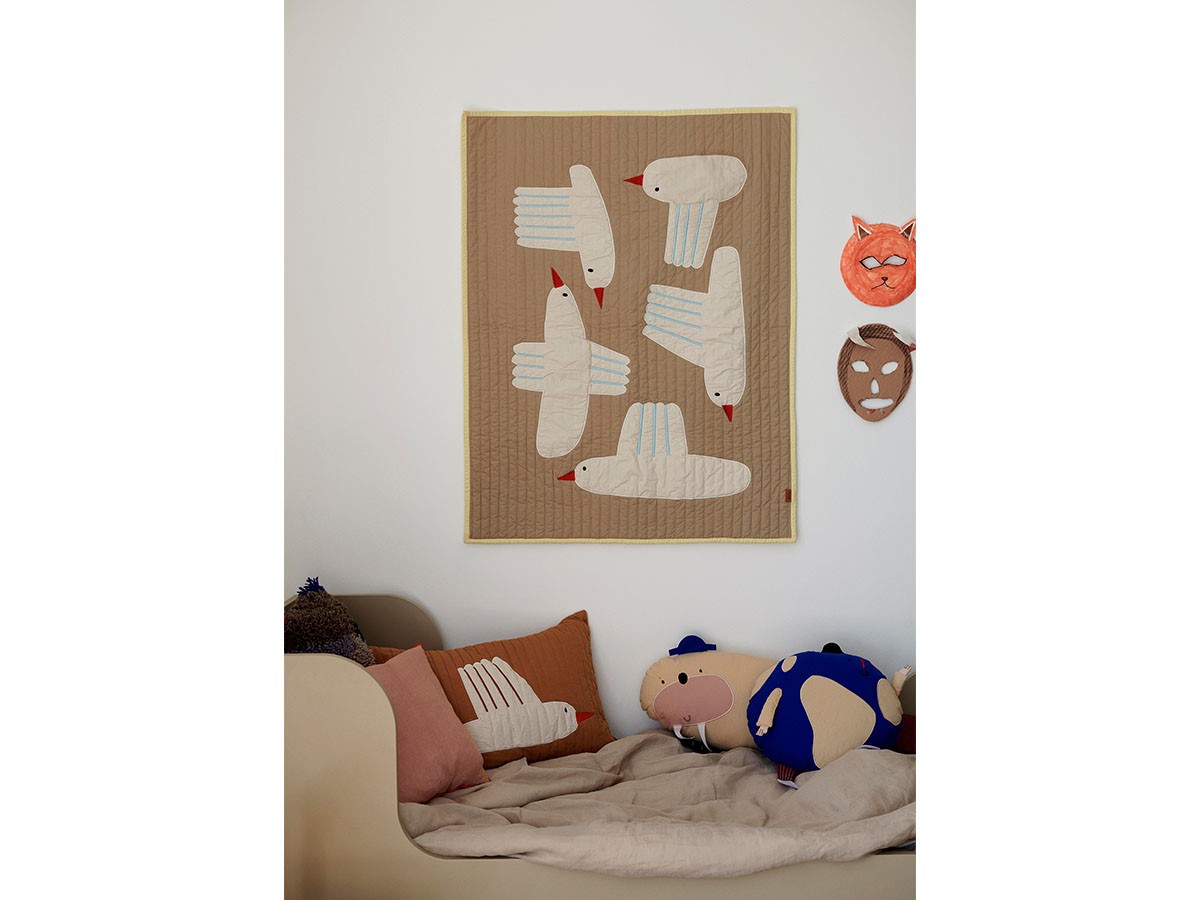 Ferm Living Bird Quilted Blanket / ファームリビング バード キルトブランケット / プレイマット （キッズ家具・ベビー用品 > キッズスペース） 4