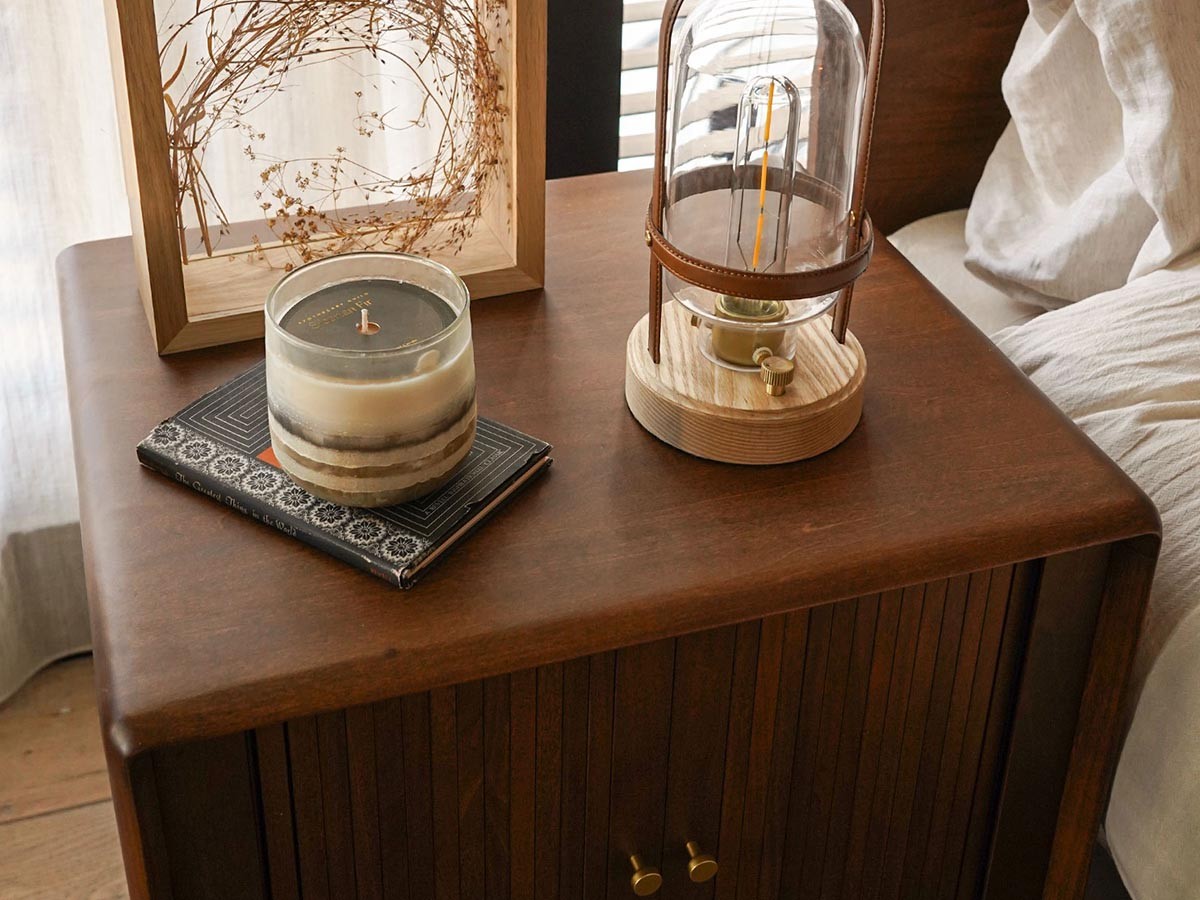 XANDER DESIGNS JULIE 2DOOR BEDSIDE TABLE / サンダーデザイン ジュリー 2ドア ベッドサイドテーブル （テーブル > サイドテーブル） 5