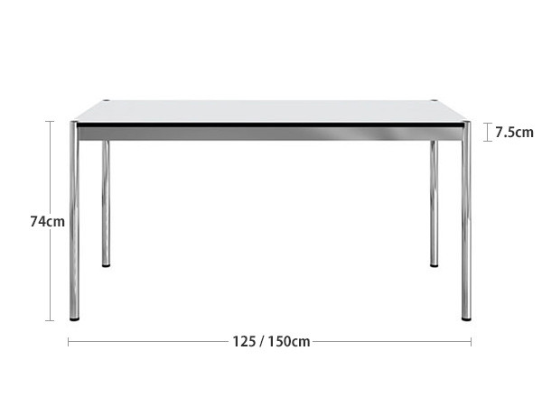 USM USM Haller Table / ユーエスエム USMハラーテーブル, パールグレーラミネート