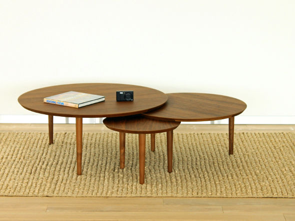 TAKANO MOKKOU BALLOON LIVING TABLE / 高野木工 バルーン リビングテーブル 90-3枚（ウォルナット） （テーブル > ローテーブル・リビングテーブル・座卓） 13