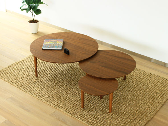 TAKANO MOKKOU BALLOON LIVING TABLE / 高野木工 バルーン リビングテーブル 90-3枚（ウォルナット） （テーブル > ローテーブル・リビングテーブル・座卓） 14