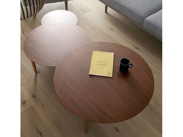 TAKANO MOKKOU BALLOON LIVING TABLE / 高野木工 バルーン リビングテーブル 90-3枚（ウォルナット） （テーブル > ローテーブル・リビングテーブル・座卓） 9