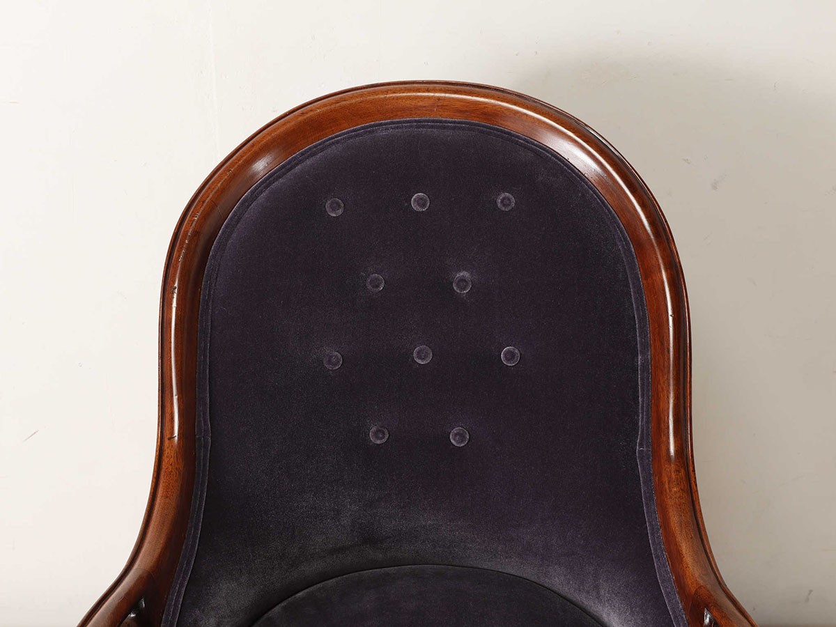 Lloyd's Antiques Real Antique 
Victorian Salon Chair / ロイズ・アンティークス 英国アンティーク家具
ヴィクトリアンサロンチェア QD001056 （チェア・椅子 > ラウンジチェア） 11